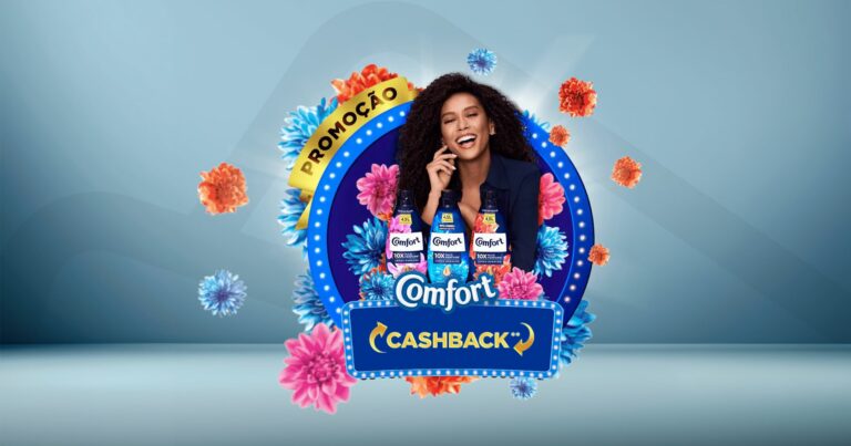 Ganhe até R$ 30 de cashback e concorra a mais de R$ 2 milhões em prêmios na compra de produtos Comfort