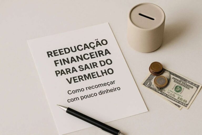 Reeducação financeira para sair do vermelho: como recomeçar com pouco dinheiro