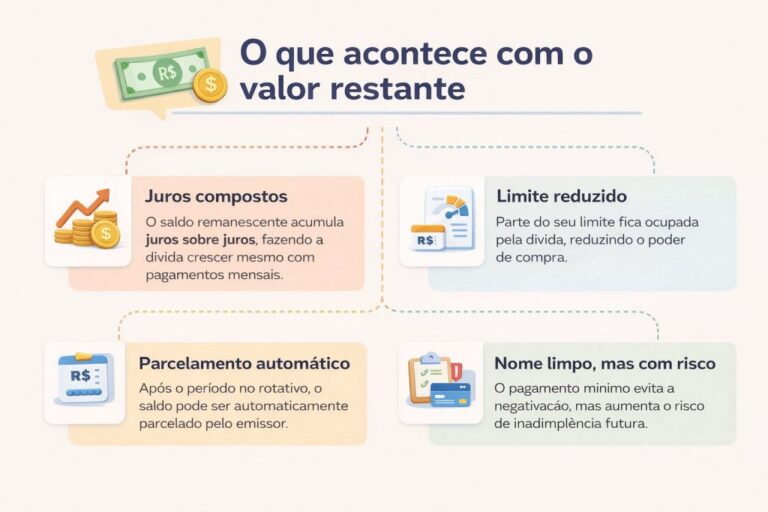 Pagamento mínimo da fatura vale a pena? Entenda os riscos antes de decidir